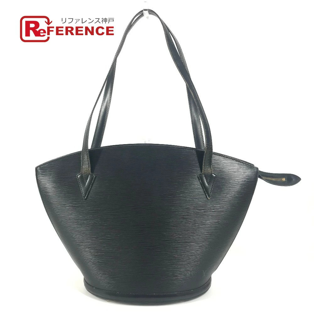 LOUIS VUITTON Epi Saint Jacques Shopping Bag Shoulder Tote Leather Noir Black